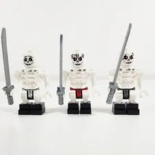 Lego Skulkin Minifigure Lot of 3 Ninjago Golden Weapons Bonezai Chopov Frakjaw