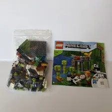 LEGO Minecraft: The Panda Nursery (21158) Used Complete Set w/Instruction NO BOX