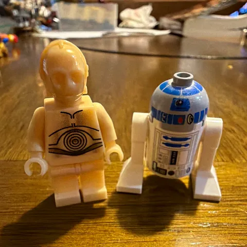 LEGO Star Wars R2-D2 Droid Minifigure Lot of 2 Plastic Figures