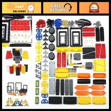 473pcs Mechanical Parts Set for Building Blocks - Gears, Axles, Motors, Wheels &
