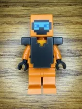LEGO Minecraft Orange Hazmat Minifigure from Minifigures Minecraft Theme