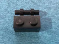 LEGO PART 2540 MODIFIED 1X2 PLATE WITH SIDE BAR HANDLE ABD FREE ENDS (BLACK)