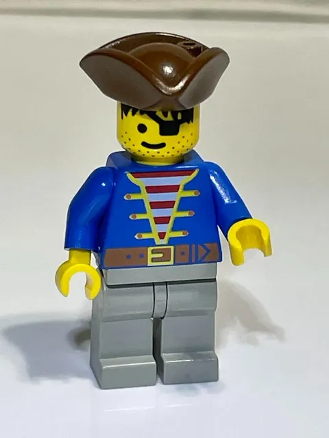 Lego Pirate with Triangle Hat Minifigure Pirates Used Good Condition pi008 #23