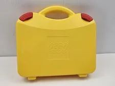 LEGO Yellow Carrying Case Storage w/ Adjustable Dividers Portable Organizer