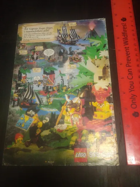 ⭐Lego Pirates Islanders 1994 King Kahuka's Throne Magazine Small Poster⭐