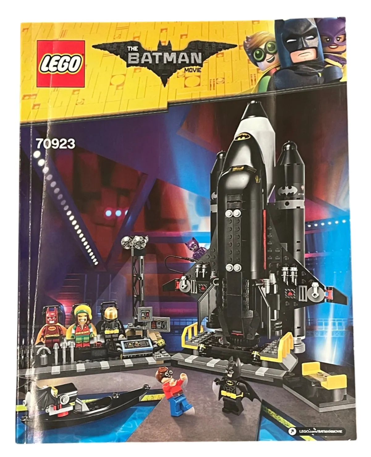 LEGO Batman Movie Bat Space Shuttle 70923 Instruction Manual Booklet Only