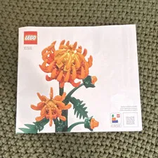 LEGO 10368 Chrysanthemum Botanicals Instruction Manual Booklet EN/FR/ES
