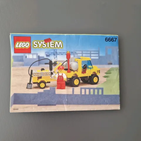 Lego Building Instructions 6667 System Pothole Patcher Instruction Only