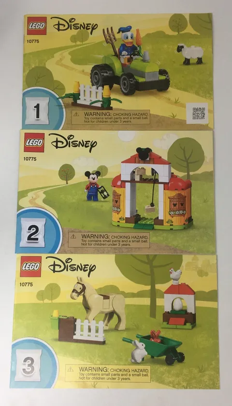 Lego 10775 Mickey Mouse & Donald Farm Instruction Manual Book Only - No Bricks