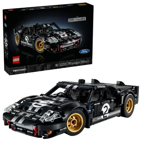 LEGO Technic 1966 Ford GT40 MKII 42223 Race Car Building Set Adult, New