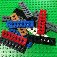 LEGO® Parts 3738 (2 pcs) Technic, Plate 2 x 8 w 7 Holes