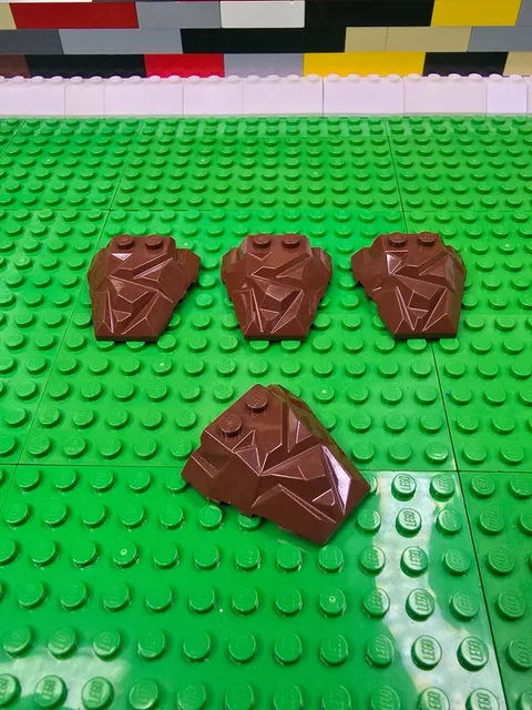 LEGO Wedge 4x4 Fractured Polygon Top - 4 Ct