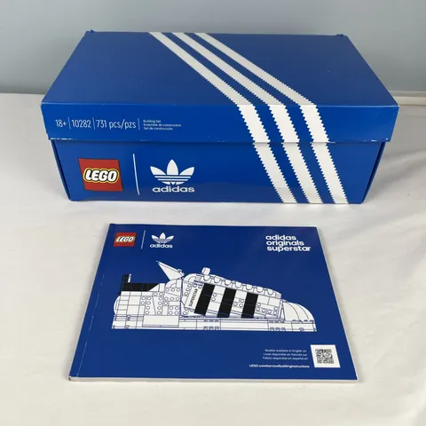 LEGO Sculptures 10282 - Adidas Originals Superstar - Manual & Damaged Box ONLY