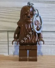 Chewbacca LED Lite Key Ring Lego Light Up Keychain Star Wars Key Light Wookie M1