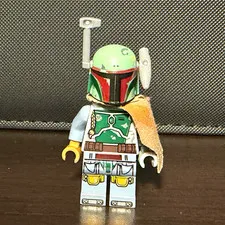 LEGO Star Wars Boba Fett Minifigure w/ Helmet, Jetpack and Cape,