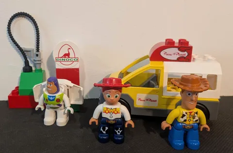Lego Diplo Toy Story Disney Figures Pizza Planet Buzz Woody Jessie Set...