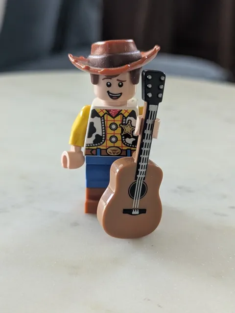 Lego Woody Minifigure With Guitar Toy Story