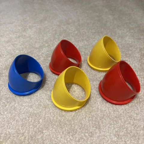 LEGO Duplo Lot of 5 Tunnel Ball Tube Pieces 31195 Red Blue Yellow