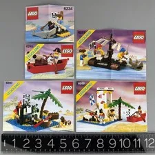 Lego Vintage Pirate Instructions ONLY!! 6234 6245 6257 6260 6265 Nice Lot! 1989