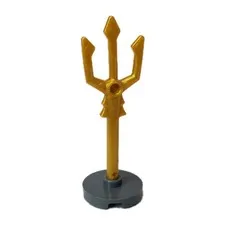 Lego New Minifig Gold Trident Accessory Aquaman Atlantis Weapon Ocean Tool 8078