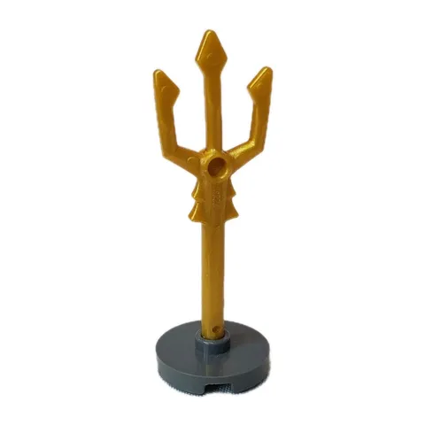 Lego New Minifig Gold Trident Accessory Aquaman Atlantis Weapon Ocean Tool 8078