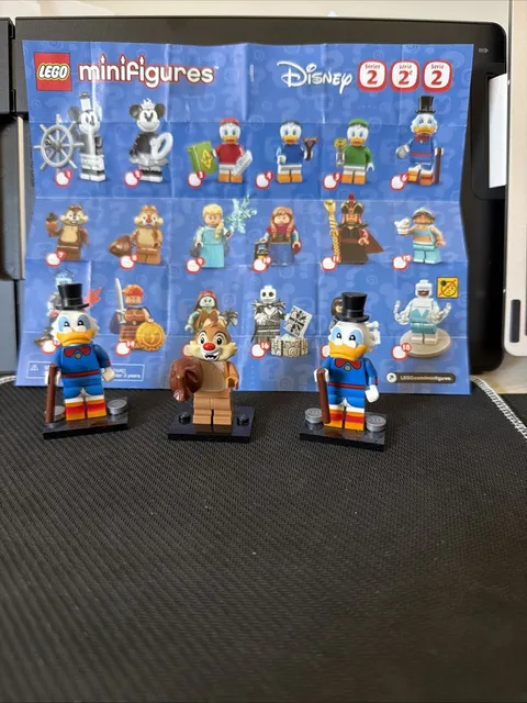 Lego Minifigures Disney Series 2 Lot Of 3 Scrooge Mcduck And Dale New Opened