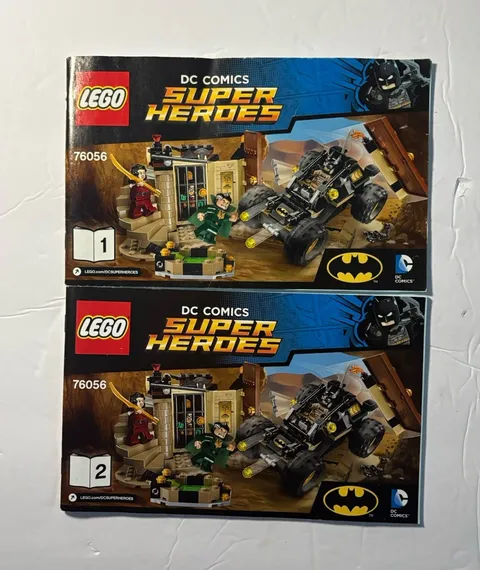 LEGO DC Comics Super Heroes Instruction Manuals 76056 Booklets 1 & 2