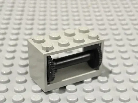 LEGO Minifig Classic Light Gray 2x4x2 String Reel