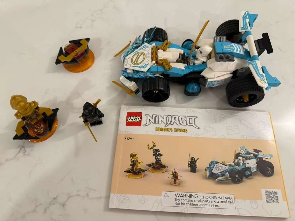 LEGO NINJAGO 71791 Zane’s Dragon Power Spinjitzu Race Car - See Description