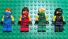 Lego Ninjago Tournament Of Elements Minifigure Lot of 4 Lloyd Cole Jay Kai