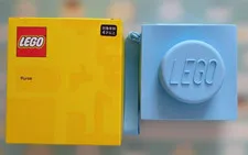 LEGO Purse Light Blue Super Cute Pouch Novelty Item Silicone Rare Limited