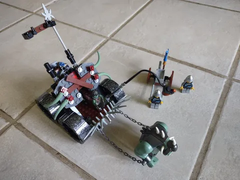 Lego 7038 Troll Assault Wagon Incomplete