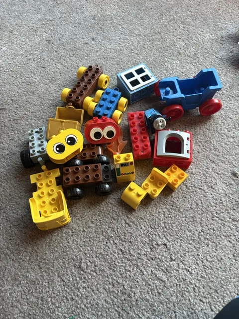 Title: LEGO DUPLO Vehicle Parts Lot Thomas Train Piece Cars Wheels Replacement