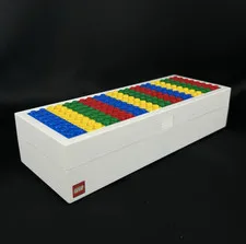 Lego Pencil Case Hard Plastic With Lego Brick Top 8" x  3" x  1.5" **READ**