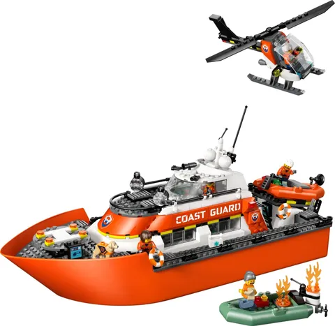 NEW SEALED LEGO 60504 Coast Guard Rescue Boat & Helicopter - City 2026
