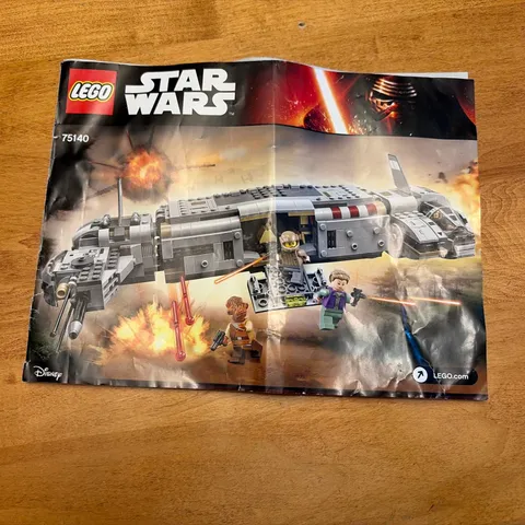 Lego 75140 Star Wars Resistance Trooper Transporter Manual ONLY