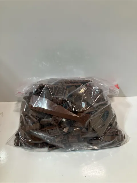 Legos Vintage Bricks Brown Miscellaneous Tiles, Pieces & Parts Lot 1lb 1oz