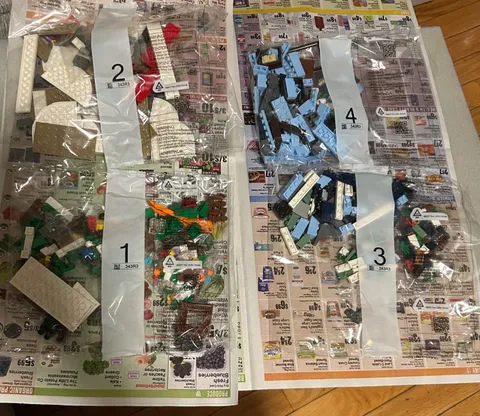 Lego 10293 Santa's Visit - PLS READ / WATER DAMAGED / SEALED BAGS - PLS READ!!!!