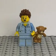 LEGO CMF Series 6 Sleepyhead Minifigure col083 Teddy Bear Genuine Complete