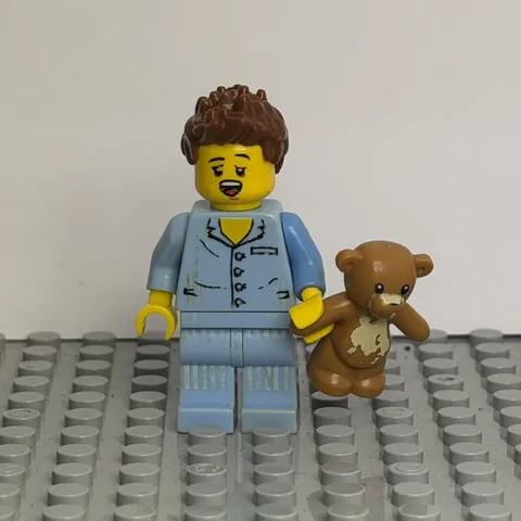 LEGO CMF Series 6 Sleepyhead Minifigure col083 Teddy Bear Genuine Complete