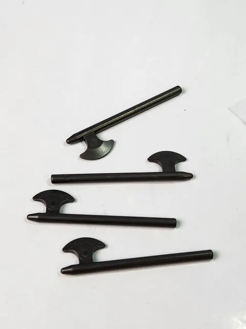 LEGO x 4 Pearl Dark Gray Minifigure, Weapon Axe, Halberd castle 3848