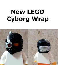 New LEGO Cyborg Mask One Eye Computer ELECTRIC EYEBALL Right Ninja Wrap scarf