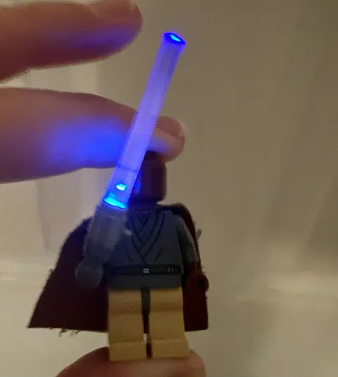 lego light up lightsaber mace windu minifigure