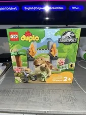 New! LEGO DUPLO Jurassic World T. rex and Triceratops Dinosaur Breakout (10939)