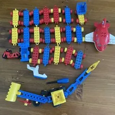 Lot Of Lego Duplo Vehicle Car Base & Other Vehicles Vintage