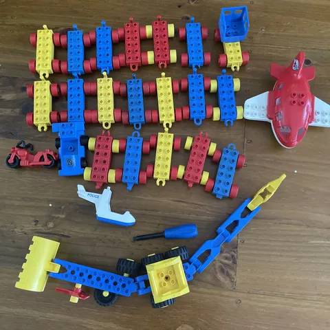 Lot Of Lego Duplo Vehicle Car Base & Other Vehicles Vintage