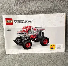 LEGO Technic 42200 ThunderROARus Illustrated Instruction Manual Booklet