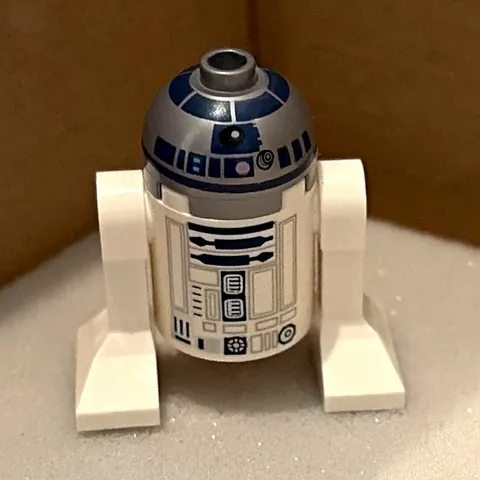 LEGO Star Wars R2-D2 Droid Minifigure, Plastic Character Figure for Movies Fans