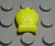 Lego Figure Accessories Shell Neon Yellow