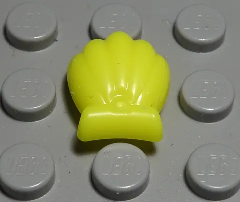 Lego Figure Accessories Shell Neon Yellow